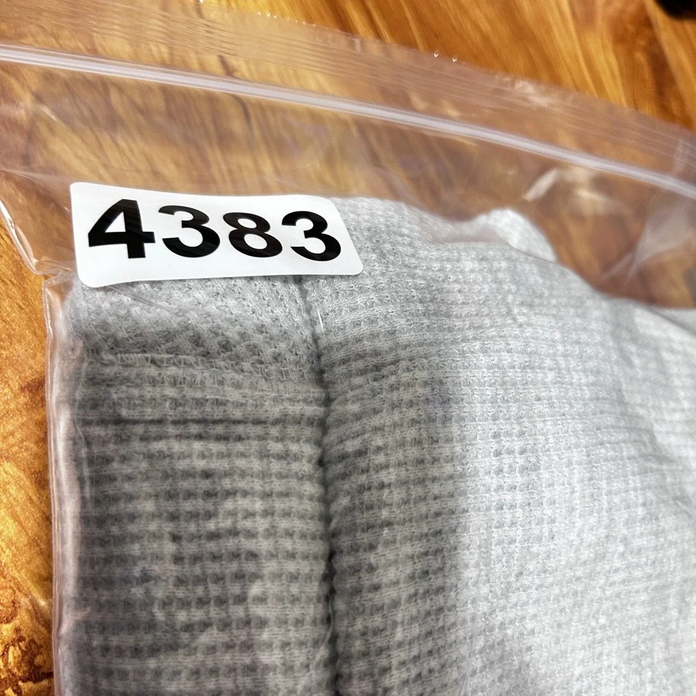 Levis Mens Waffle‎ Knit Henley Shirt XXL Gray Thermal Casual Workwear Utility